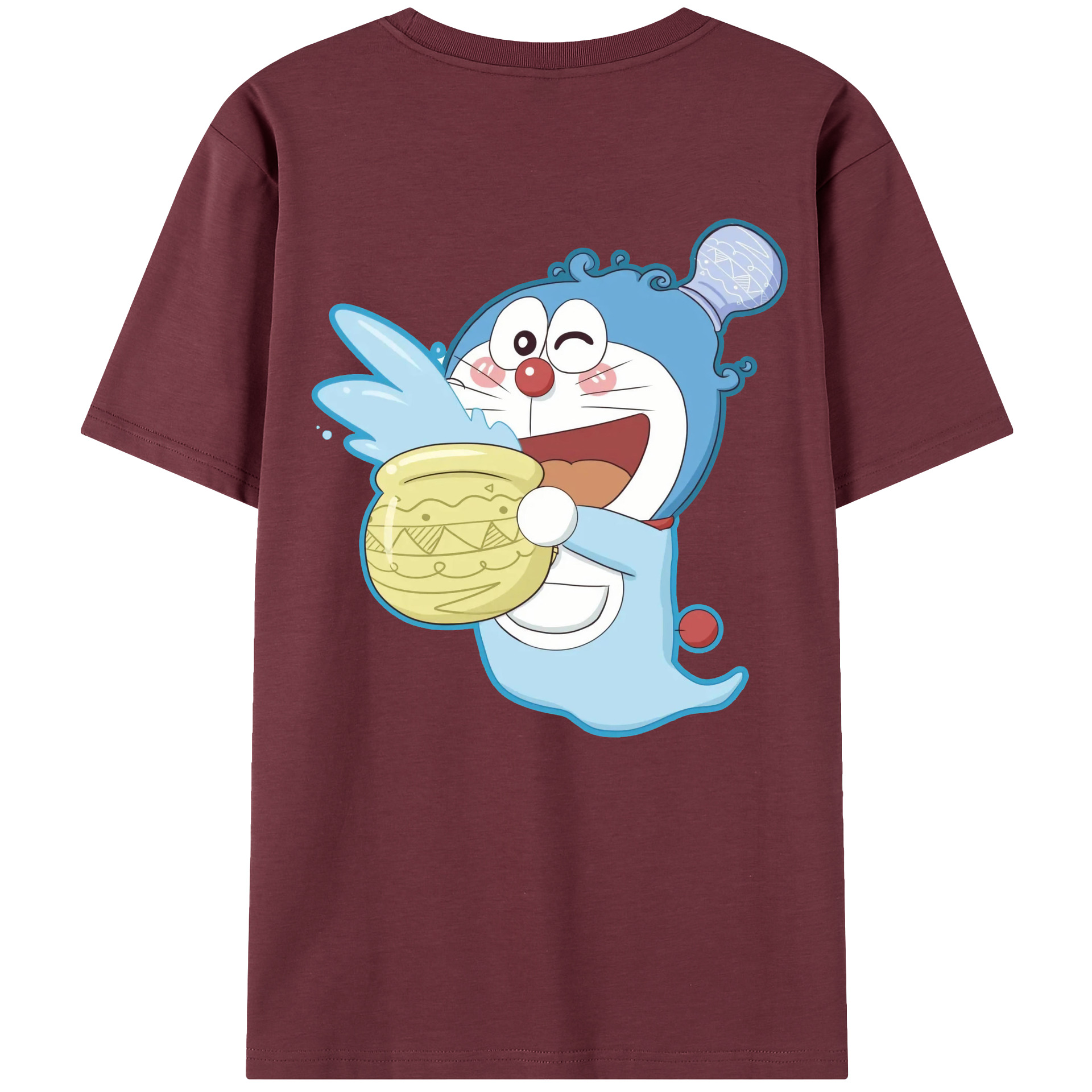 （画像用） ドラえもん Doraemon 綿100％半袖Tシャツ（背面プリント）